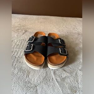 DV by Dolce Vita Black and Tan Sandals